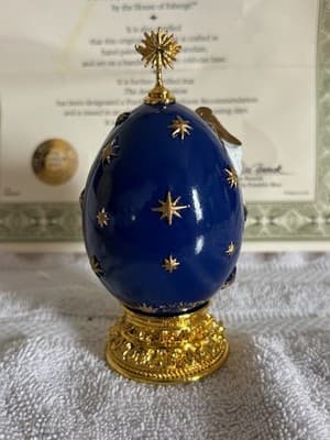 Fabergé Egg The Annunciation The Life of Christ Collection Limited Edition Coa - Thumbnail 3
