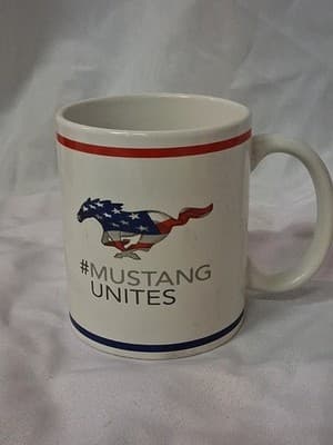 Ford Patriotic Coffee Cup Mustang Unites - Coffee Mug - Thumbnail 3