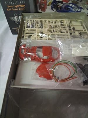 Great Garage Red Dodge Viper GTS Sport Coupe Car Model Display Kit Open Box New - Thumbnail 4