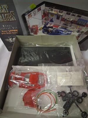 Great Garage Red Dodge Viper GTS Sport Coupe Car Model Display Kit Open Box New - Thumbnail 7