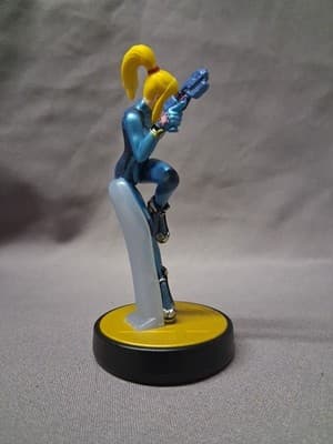 Nintendo Amiibo Super Smash Brothers Zero Suit Samus Figure Wii U 3DS Switch - Thumbnail 5
