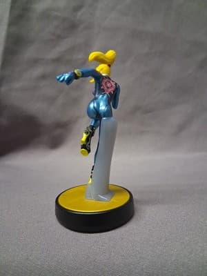 Nintendo Amiibo Super Smash Brothers Zero Suit Samus Figure Wii U 3DS Switch - Thumbnail 3