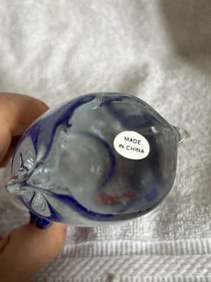 Murano Fish In Bag With Drawstring Paperweight - Thumbnail 4