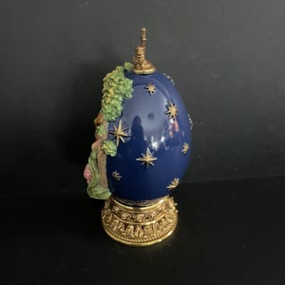 Franklin Mint “Sermon On The Mount” House of Faberge Egg w/ Original Box & COA - Thumbnail 3