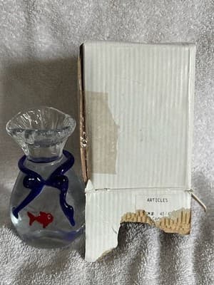 Murano Fish In Bag With Drawstring Paperweight - Thumbnail 5