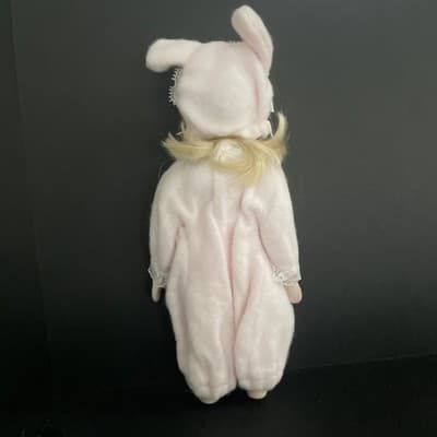 Bunny Suit Twins Betty Lou and Sue Anne Porcelain Figures 60s Kitsch - Thumbnail 5