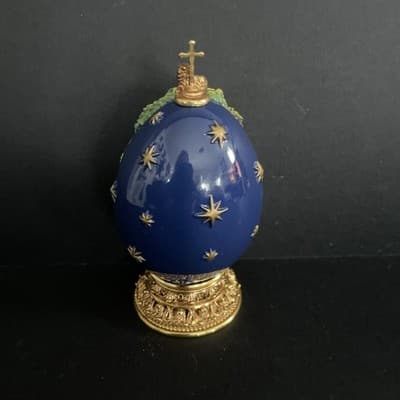 Franklin Mint “Sermon On The Mount” House of Faberge Egg w/ Original Box & COA - Thumbnail 2