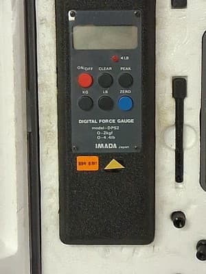 IMADA DPS-2 #077388 Digital Force Gauge Japan In Box Complete RARE 0-4.4lb 0-2kg - Thumbnail 5