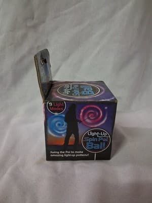 Rare LED Light up Poi Ball 9 Light Modes NEW Sealed - The Toy Network - Thumbnail 2