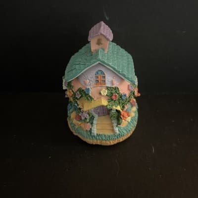 Miniature Cottages Houses (3) Resin Small Country Primitive Approx. 2.5" Tall - Thumbnail 4