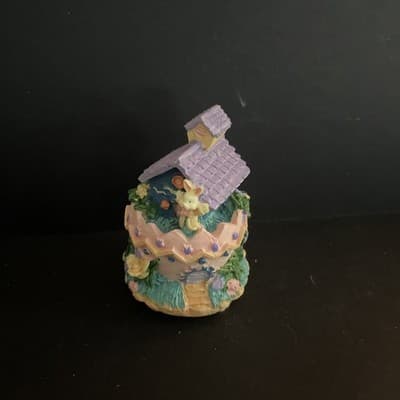 Miniature Cottages Houses (3) Resin Small Country Primitive Approx. 2.5" Tall - Thumbnail 5
