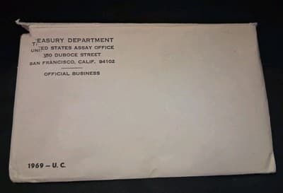 1969 U.S. Mint Set Uncirculated Original Government Packaging OGP Collectible - Thumbnail 6
