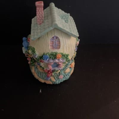 Miniature Cottages Houses (3) Resin Small Country Primitive Approx. 2.5" Tall - Thumbnail 6