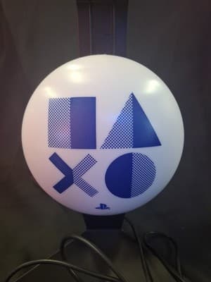 PlayStation USB Gaming Accent Lamp White Blue Black Globe for Bedroom Office - Thumbnail 2