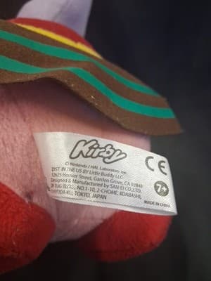 Official Kirby Adventure Ninja Kirby Little Buddy 7” Plush Stuffed Toy NO TAGS - Thumbnail 8