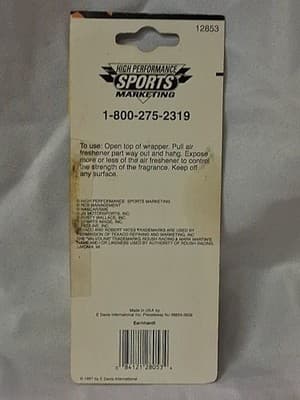 1997 Dale Earnhardt Sr #3 Monte Carlo NASCAR Race Day Air Freshener - Thumbnail 3
