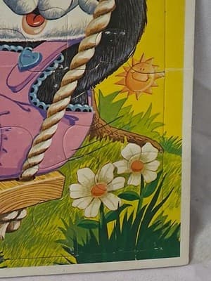 Whitman Patty Panda Frame-Tray Puzzle 12 Pieces Animals Theme 1983 vintage - Thumbnail 3