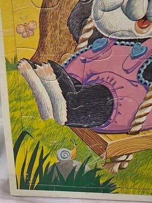Whitman Patty Panda Frame-Tray Puzzle 12 Pieces Animals Theme 1983 vintage - Thumbnail 4