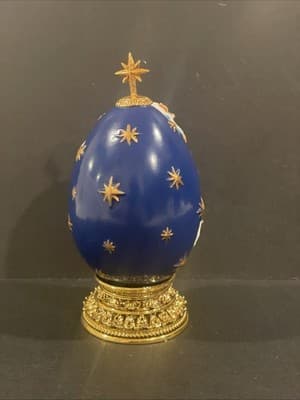 COLLECTABLE, Faberge, THE NATIVITY Egg - Franklin Mint 4-1/2” Tall x 2” Wide - Thumbnail 4
