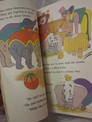 Disney's “Dumbo The Flying Elephant” Book - First American Edition - Thumbnail 11