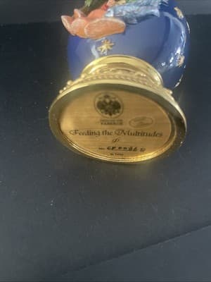 Franklin Mint “Feeding The Multitudes” House Of Faberge Egg w Original Box & COA - Thumbnail 5