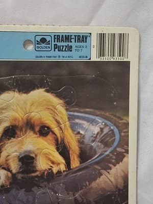 Vintage 1983 Benji Frame Tray Puzzle 4512C-36 Golden - Thumbnail 3