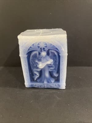 3 Tier Blue Angle Candles And Tray - Thumbnail 2