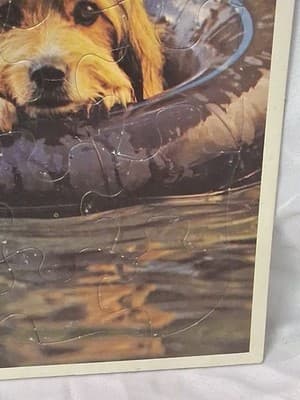 Vintage 1983 Benji Frame Tray Puzzle 4512C-36 Golden - Thumbnail 4