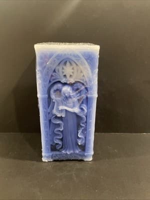 3 Tier Blue Angle Candles And Tray - Thumbnail 4