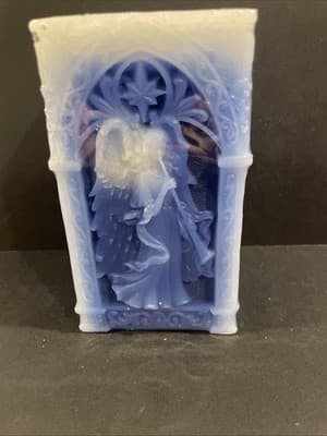 3 Tier Blue Angle Candles And Tray - Thumbnail 3