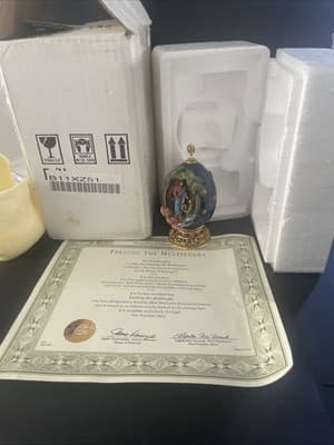 Franklin Mint “Feeding The Multitudes” House Of Faberge Egg w Original Box & COA - Thumbnail 7
