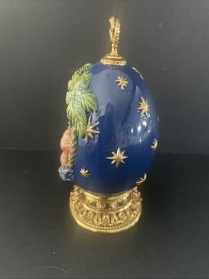 Franklin Mint “Feeding The Multitudes” House Of Faberge Egg w Original Box & COA - Thumbnail 4