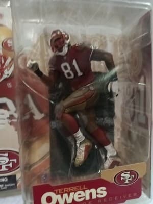 McFarlane San Francisco Terrell Owens #81 Action Figure NFL Red Jersey - Thumbnail 2