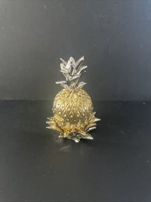 Lenox Williamsburg Pineapple Hospitality Silver-Plated Trinket Box Ornament - Thumbnail 4