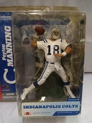 2004 McFarlane NFL Series 8 Peyton Manning 2 Colts White Chase Action Figure - Thumbnail 2
