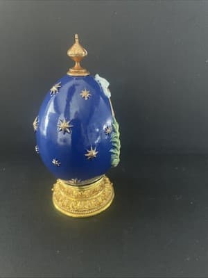 Franklin Mint House of Faberge ‘The Baptism’ Life Of Christ Imperial Resin Egg - Thumbnail 2