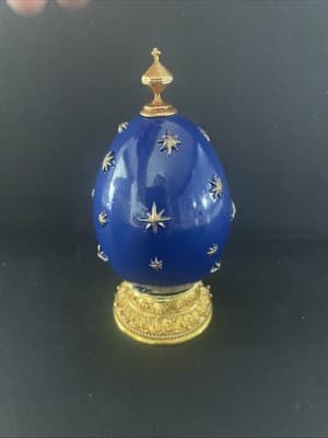 Franklin Mint House of Faberge ‘The Baptism’ Life Of Christ Imperial Resin Egg - Thumbnail 3