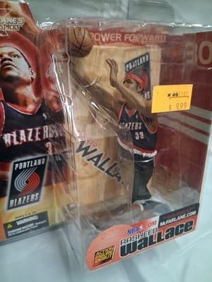 2003 McFarlane Sport Rasheed Wallace NBA Series 3 Portland Black Jersey New - Thumbnail 2