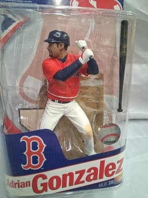 Adrian Gonzalez McFarlane MLB Series 28 Boston Red Sox Figure Debut RC 2011 NEW - Thumbnail 2
