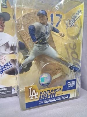 Mcfarlane Kazuhisa Ishii Los Angeles Dodgers Series 6 Gray Uniform Variant - Thumbnail 2