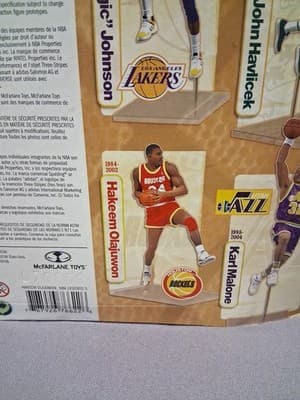 MCFARLANE NBA Action Figure Hakeem Olajuwon/ Chase Variant Rare! - Thumbnail 7