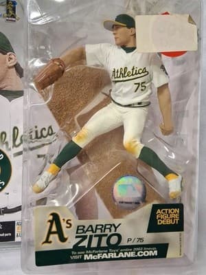 Oakland A's Athletics Barry Zito McFarlane MLB Series 7 Baseball Figure 2003 - Thumbnail 2