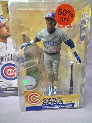 Todd McFarlane's Sports Picks MLB Baseball Chicago Cubs Series 6 Sammy Sosa NIB - Thumbnail 2
