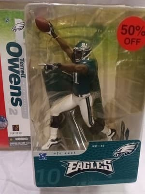Mcfarlane Terrell Owens, Series 10, Philadelphia Eagles Green Jersey - Thumbnail 2