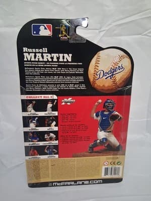 McFarlane MLB Series 25 Russell Martin LA Dodgers Figure White Uniform NEW 2009 - Thumbnail 2