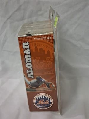 2002 MACFARLANE ROBERTO ALOMAR NEW YORK METS SERIES #3 MLB BASEBALL GRAY JERSEY - Thumbnail 3
