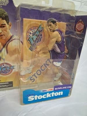 John Stockton Action Figure Utah Jazz NBA Series 2 McFarlane Series 2 Variant - Thumbnail 2
