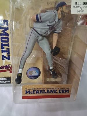 JOHN SMOLTZ ATLANTA BRAVES MLB SERIES 8 GRAY UNIFORM VARIANT MCFARLANE FIGURE - Thumbnail 4
