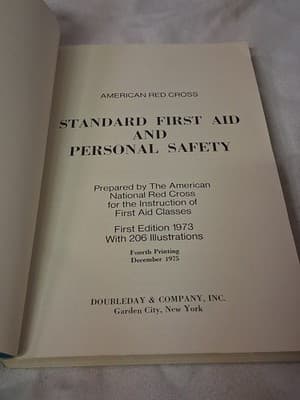 Standard First Aid and Personal Safety 1973 American Red Cross Book - Thumbnail 6