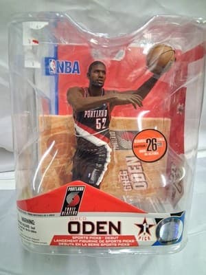 NBA Series 14 Greg Oden #52, Portland Trailblazers, NEW, McFarlane Toys 1st Pick - Thumbnail 2